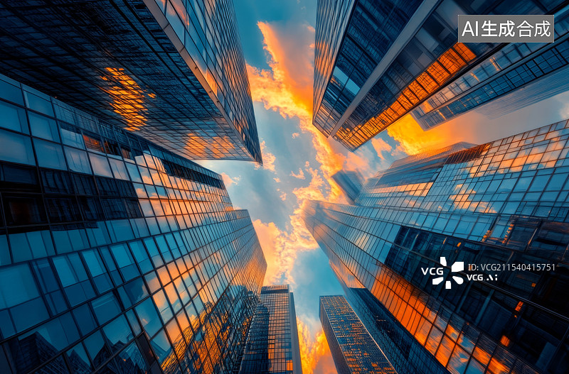 【AI数字艺术】简约现代户外建筑图片素材