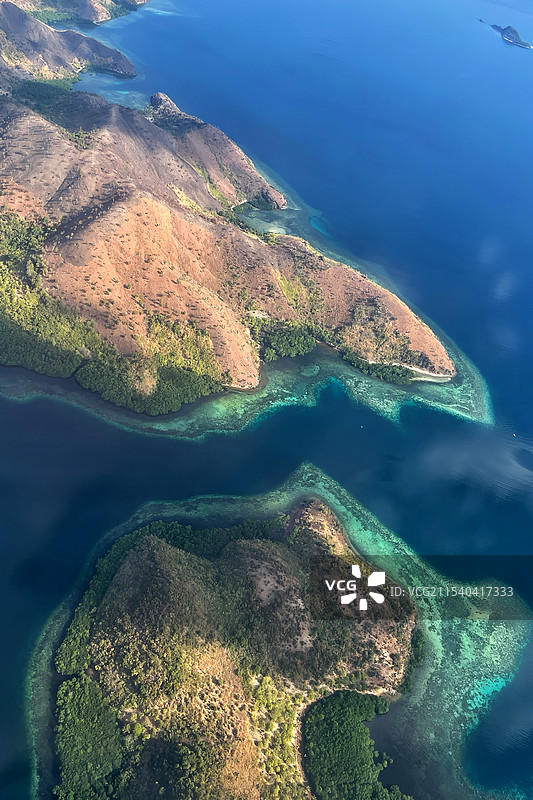 菲律宾科隆岛Coron island，航拍图片素材