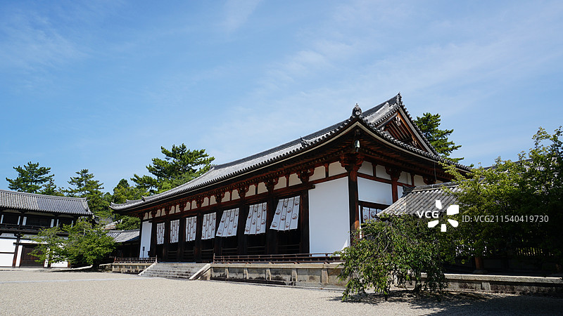 日本奈良法隆寺图片素材