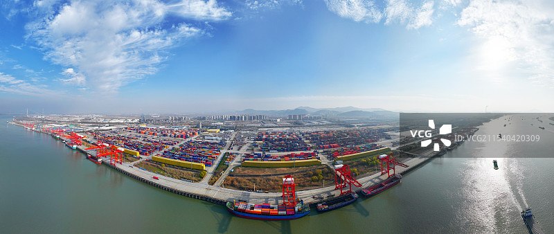 江苏省港口集团南京港龙潭港区图片素材