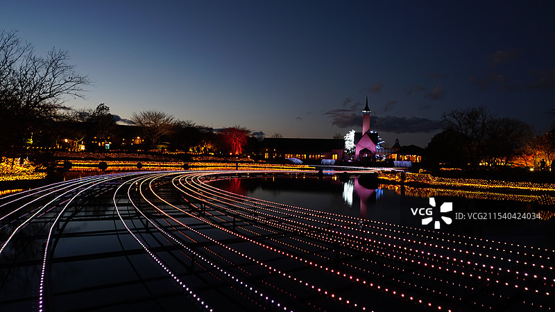 日本三重桑名市名花之里图片素材