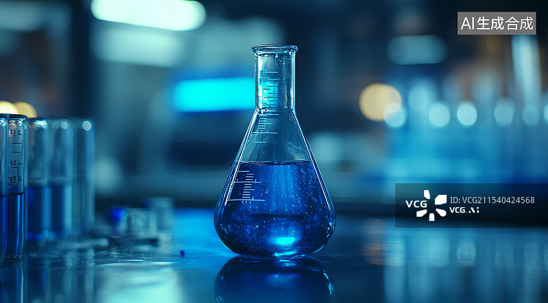 【AI数字艺术】实验室器皿特写图片素材
