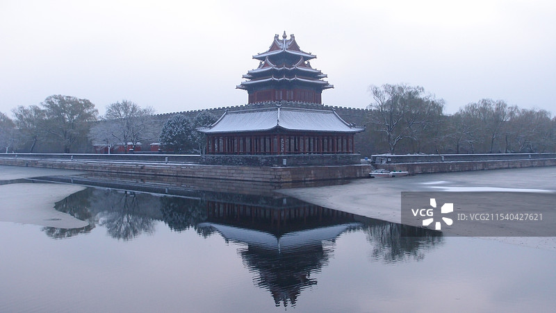 北京故宫2019 角楼雪景图片素材