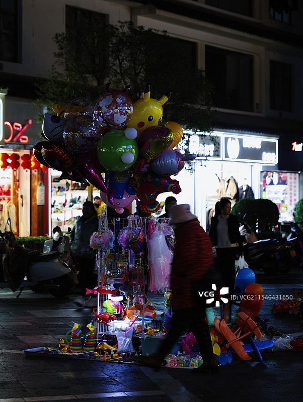 气球摊图片素材