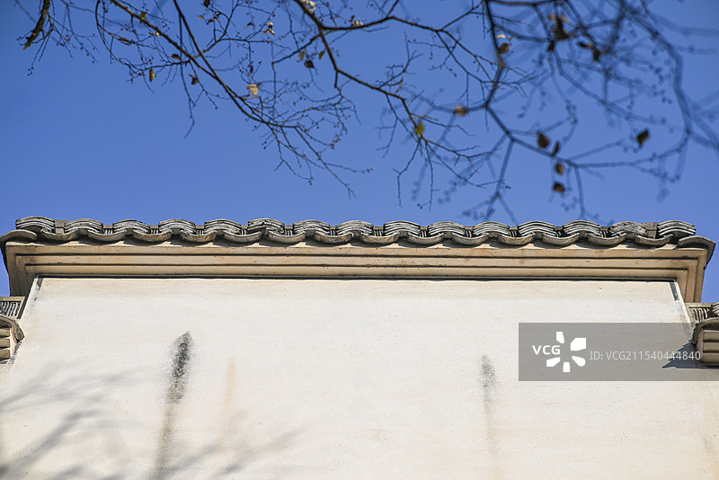 诸暨古建筑里面拍摄图片素材