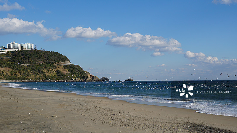 日本爱知县渥美半岛伊良湖岬灯台图片素材