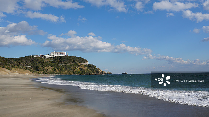 日本爱知县渥美半岛伊良湖岬灯台图片素材