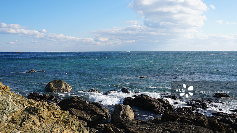 日本爱知县渥美半岛伊良湖岬灯台图片素材
