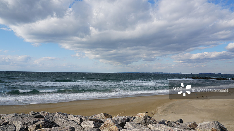 日本爱知县渥美半岛伊良湖岬灯台图片素材