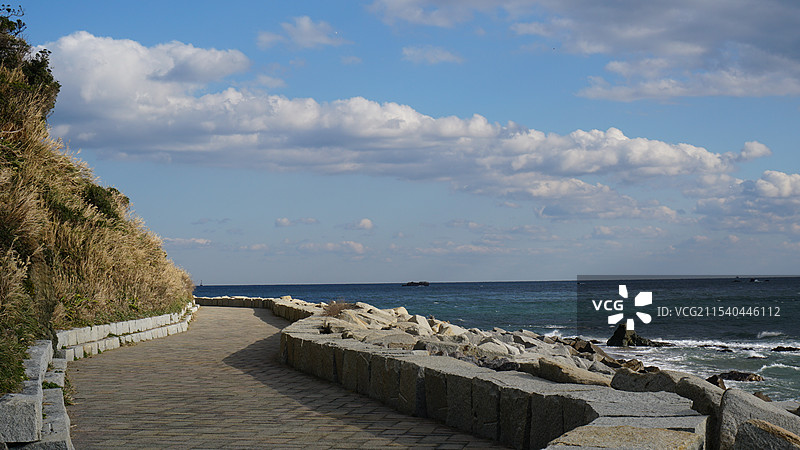 日本爱知县渥美半岛伊良湖岬灯台图片素材
