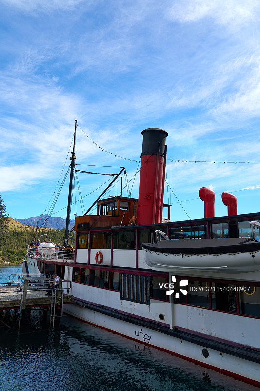 老式蒸汽船图片素材