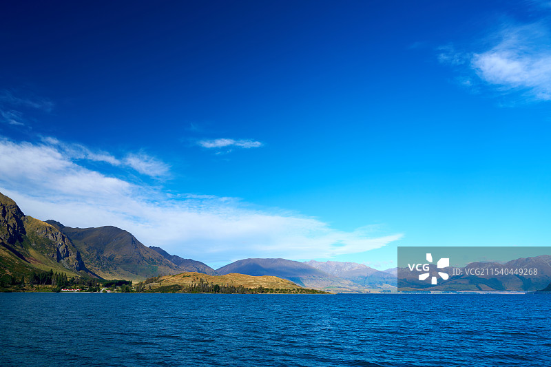 宁静的蓝色水域图片素材