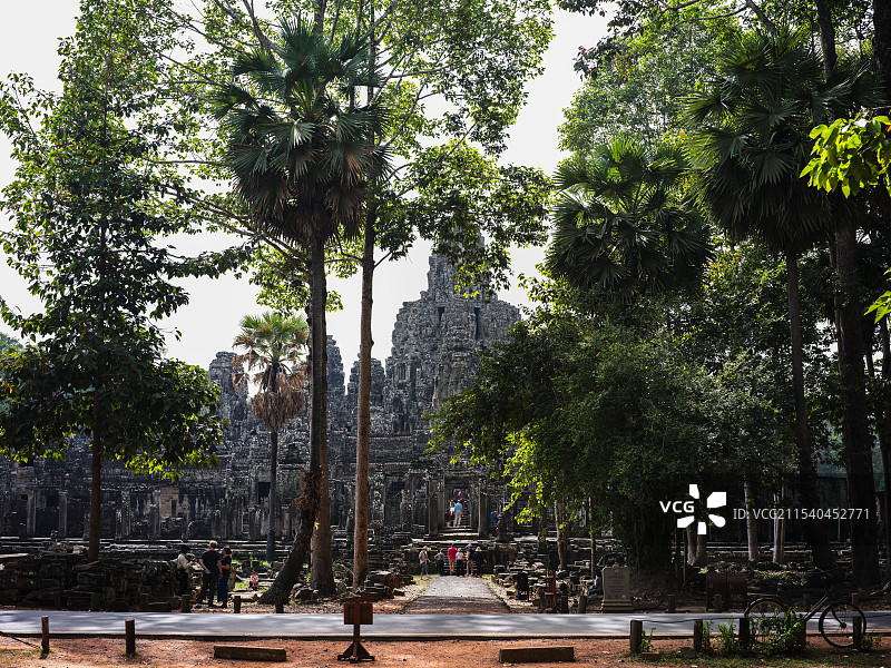 柬埔寨吴哥窟巴戎寺图片素材