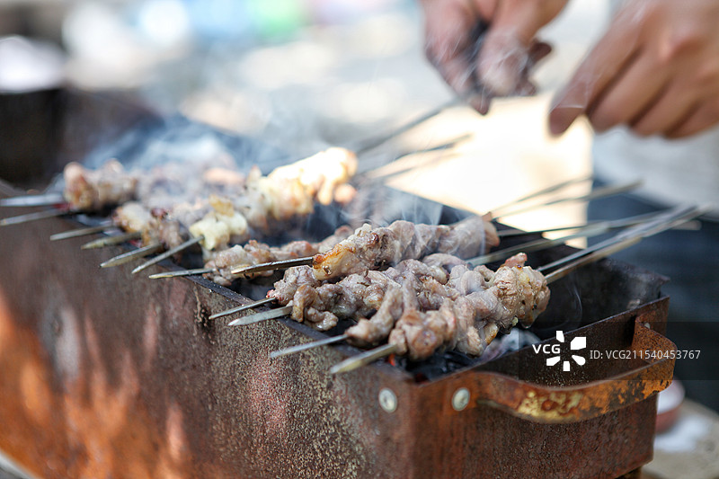 烤羊肉串图片素材