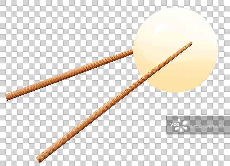 元宵节吃汤圆元素， 冬季习俗之吃汤圆 筷子夹着一个汤圆图片素材