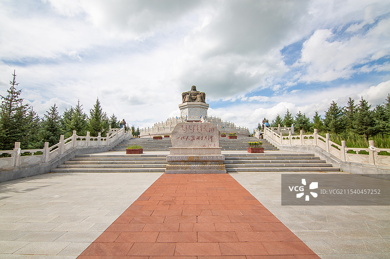 锡林郭勒乌兰五台成吉思汗广场图片素材