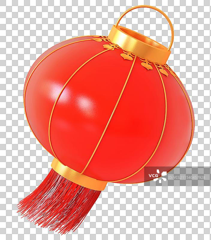 3D红色灯笼插画元素图片素材