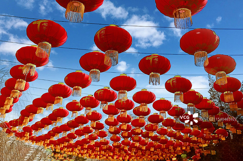 红灯笼 春节 庙会图片素材