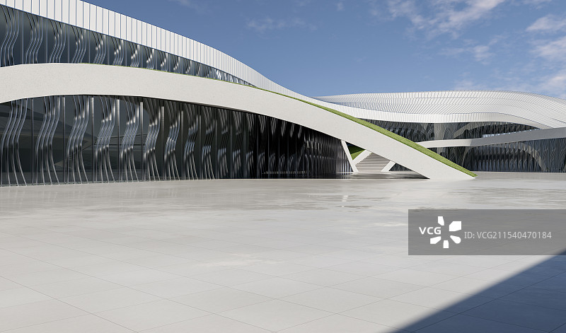 异形曲面_建筑空间_城市广场图片素材
