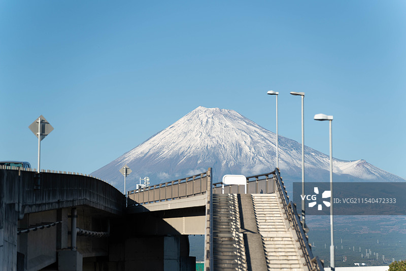 富士山 静冈 梦之大桥图片素材