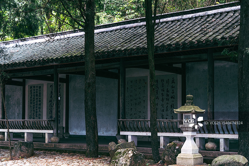 浙江天台山国清寺图片素材