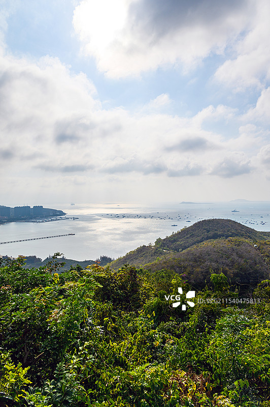 海南三亚大东海旅游区城市风光图片素材