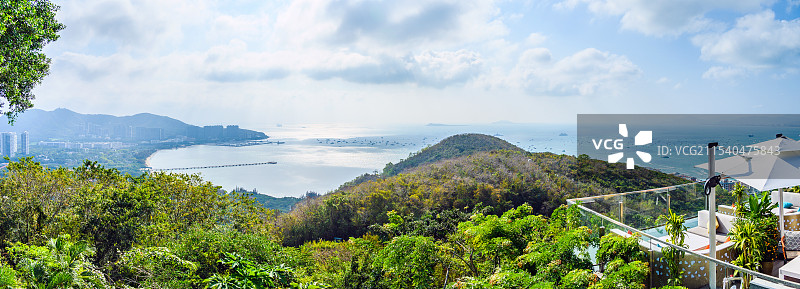 海南三亚大东海旅游区城市风光图片素材