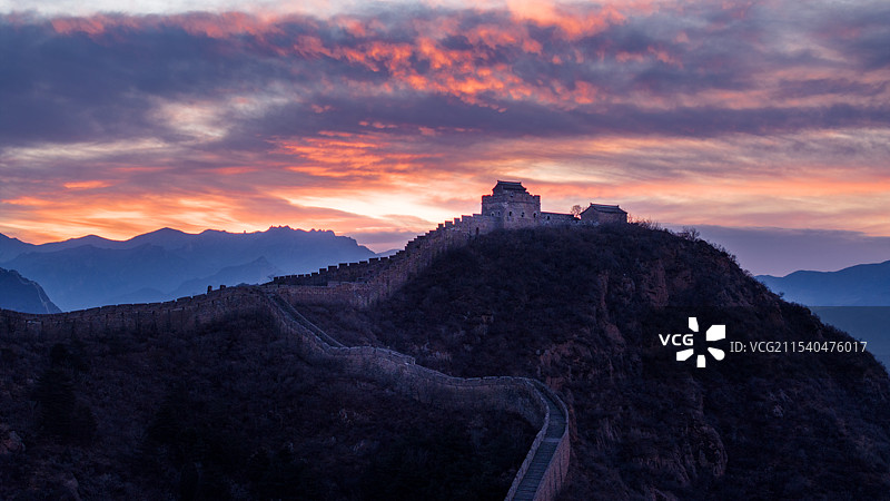 金山岭冬日恋歌图片素材