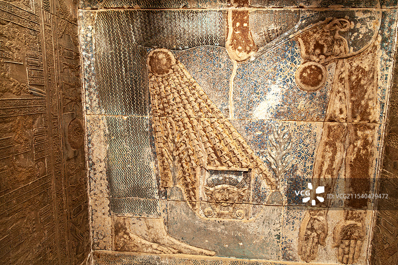 埃及卢克索阿拜多斯神庙壁画图片素材
