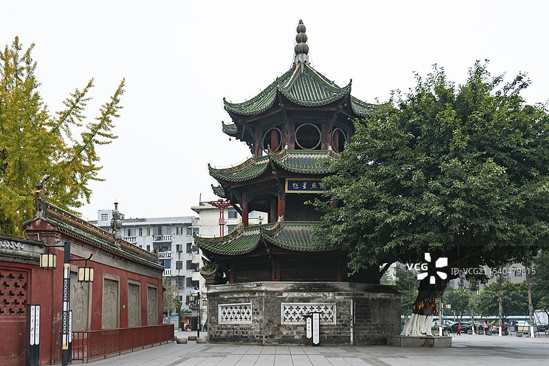 犍为文庙，四川省占地面积最大的文庙，国家重点文物保护单位，位于四川乐山犍为县图片素材