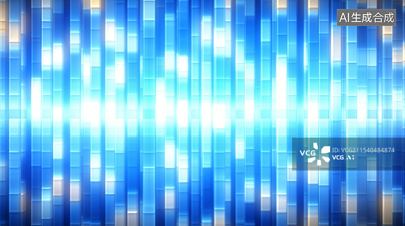 【AI数字艺术】由蓝色方块组成的竖直条纹背景图片素材