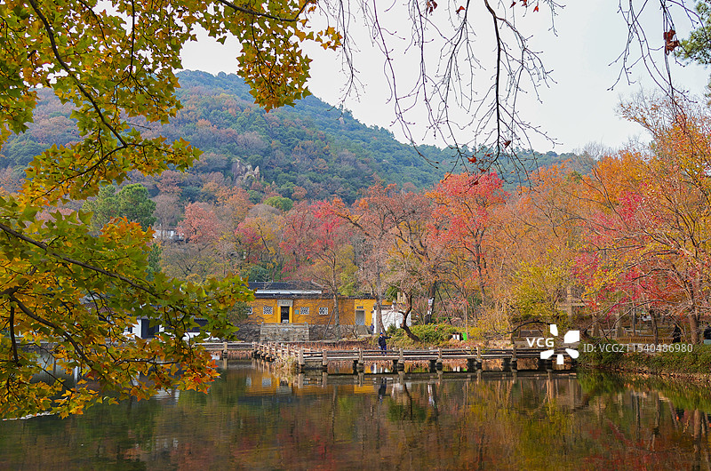天平山秋景图片素材
