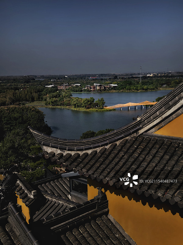 古今同框(江天禅寺)图片素材