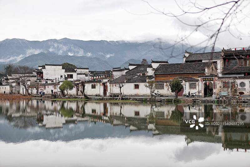 安徽宏村 南湖图片素材