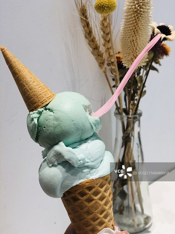 甜筒冰淇淋图片素材