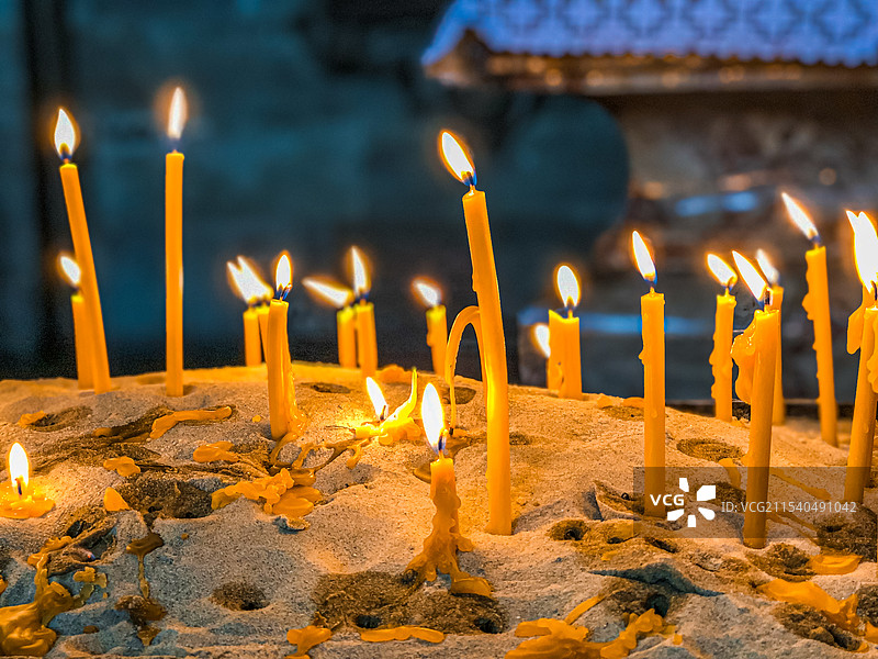 奥地利 维也纳 圣史蒂芬大教堂 蜡烛图片素材