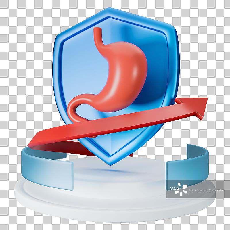 3D渲染建模素材医疗健康胃器官人体模型保健图片素材