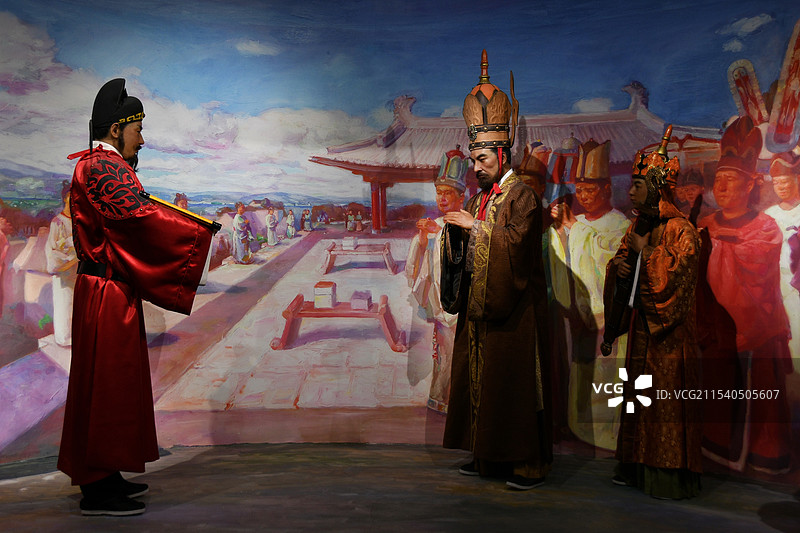 大理白族自治州博物馆 南诏会盟图片素材