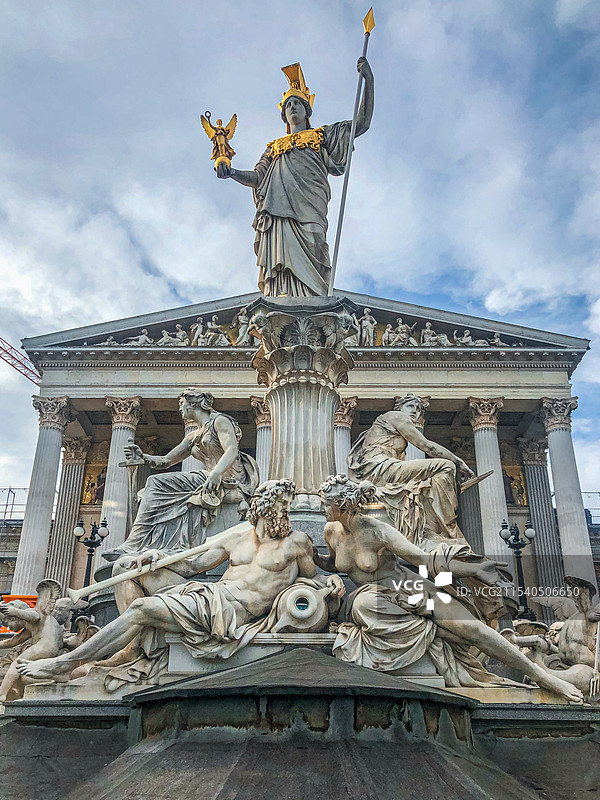 奥地利 维也纳 国会大厦 历史建筑图片素材