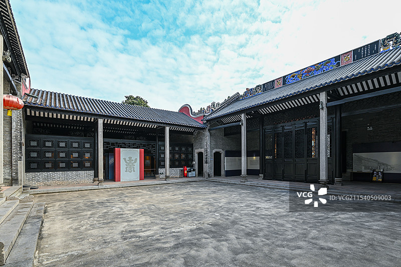 广东省广州市天河区博物馆刘氏家庙图片素材