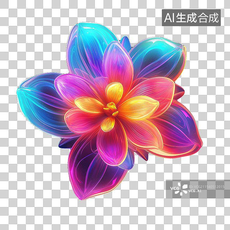 【AI数字艺术】免扣图呈现磨砂玻璃花朵，晶莹唯美，质感朦胧，兼具艺术与创意，是绝佳装饰花卉静物，工艺精湛。图片素材