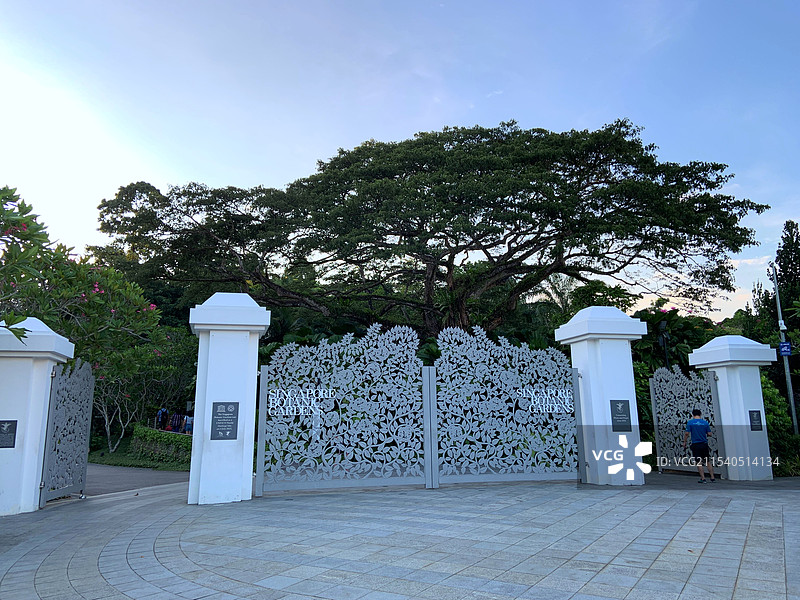 新加坡植物园大门图片素材