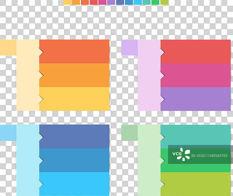 一年日历的时间线，包含12个月。图片素材