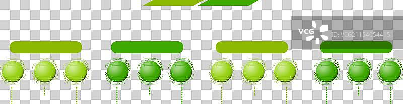 一年日历的时间线，包含12个月。图片素材