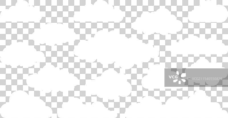 云朵图标天气符号剪贴画模板图片素材