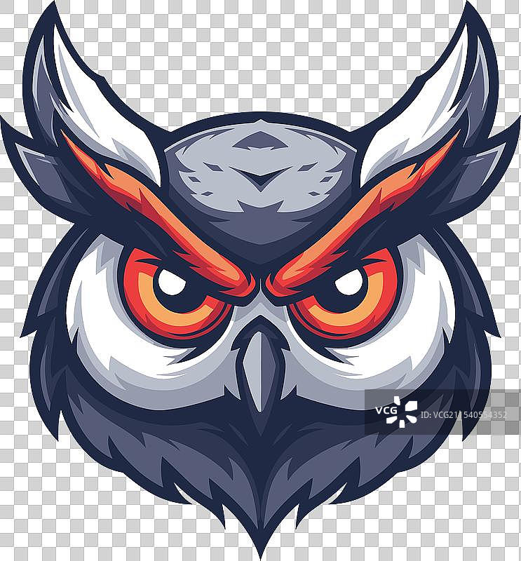 猫头鹰电子竞技标志图标贴纸logo图片素材