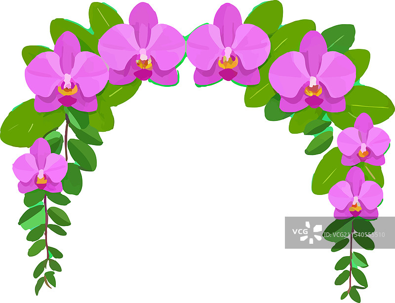 黑眼苏珊花环装饰美丽的玫瑰花图片素材