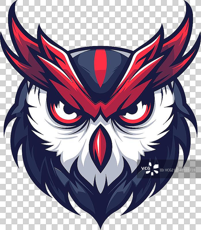 猫头鹰电子竞技标志图标贴纸logo图片素材