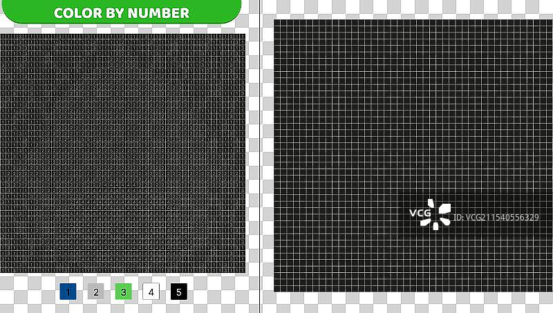 鲨鱼毛绒玩具按数字上色像素图图片素材