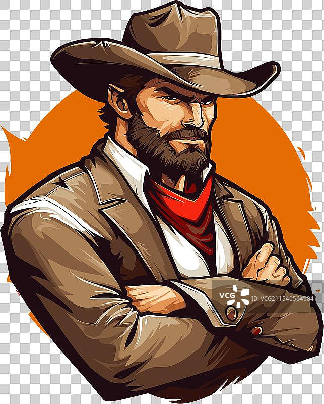 牛仔电子竞技标志图标贴纸logo图片素材